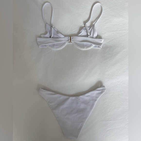 Beach Riot Ribbed White Bikini - Picture 10 of 16